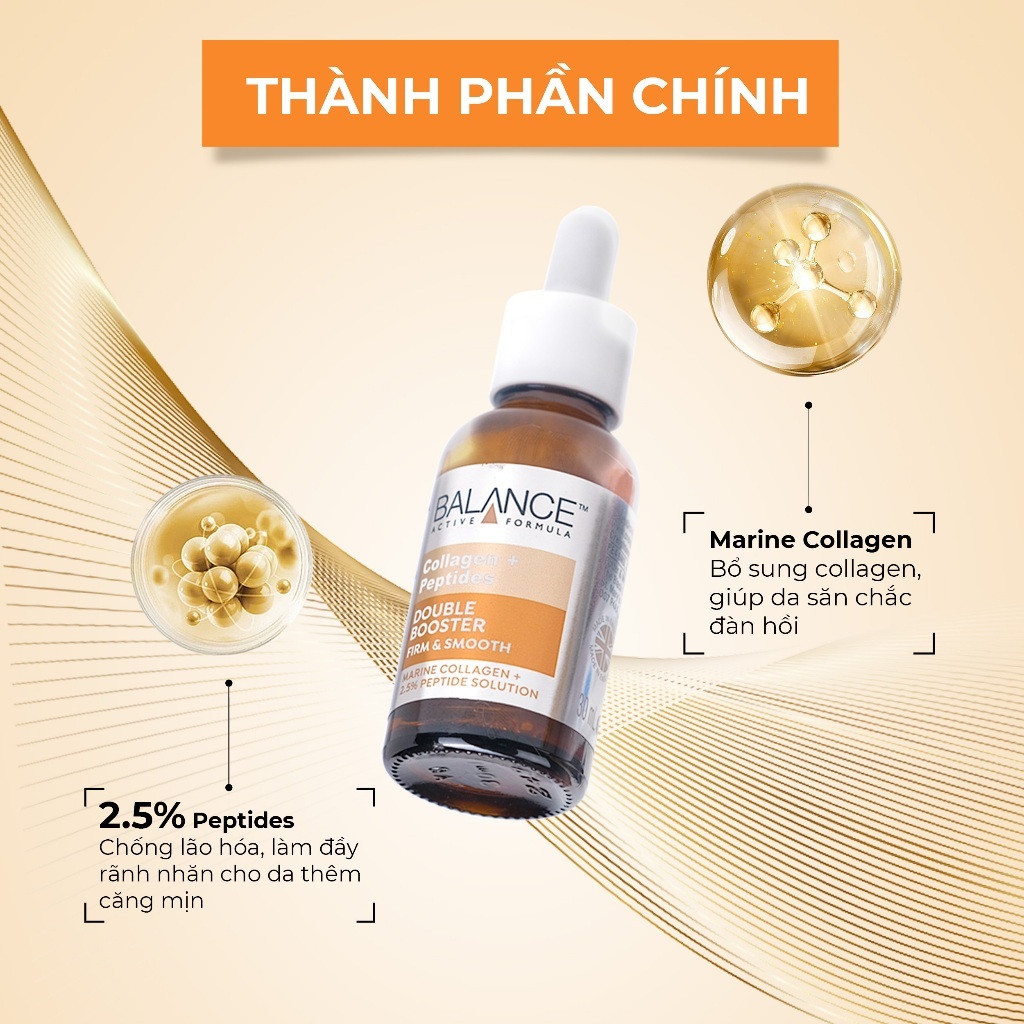 Tinh chất Balance Active Hyaluronic & Ceramides Double Booster và Collagen  Booster 30ml